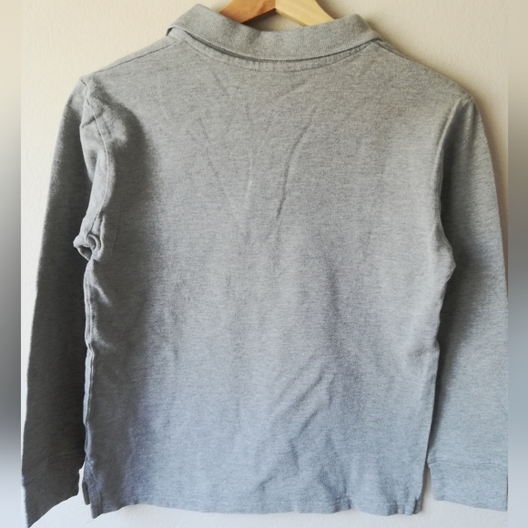 🌺💙 Bundle & Save The Children's Place Long Sleeve Pique Polo Gray Size XL - Picture 2 of 6